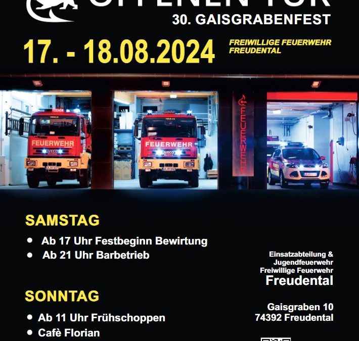 Plakat Gaisgrabenfest