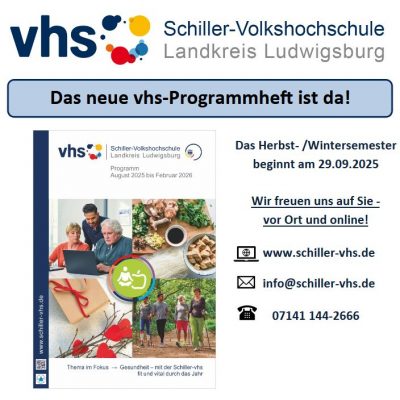 Neuer Örtlicher Vertreter der Schiller-vhs 