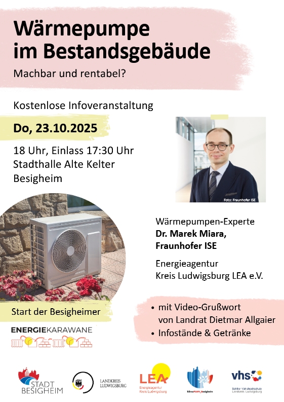 Plakat Vortrag Wärmepumpe