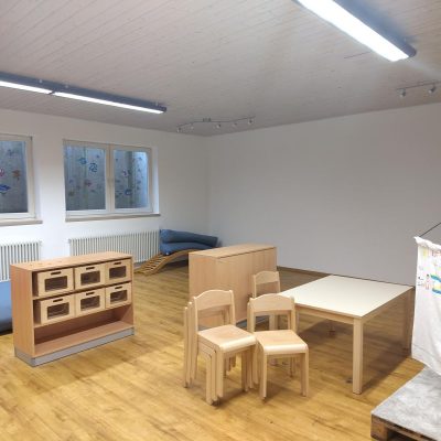 Umbau UG des evangelischen Gemeindehauses für eine dauerhafte Kindergartengruppe