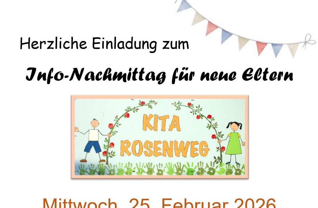 Einladung Rosenweg Plakat