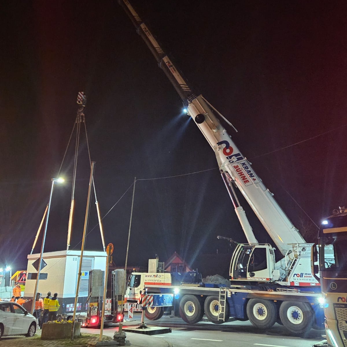 Lieferung Trafostation 1