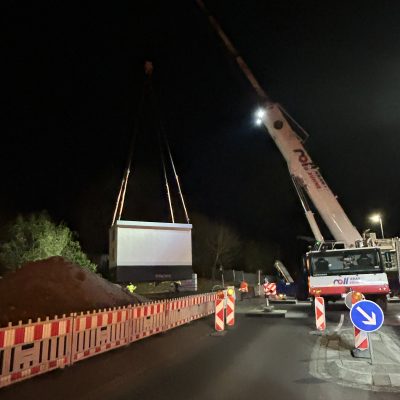 Neue Trafostation in der Pforzheimer Straße aufgestellt