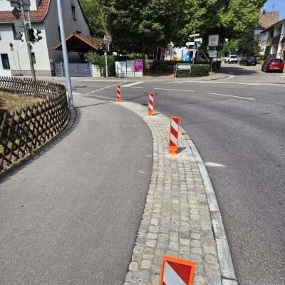 Verkehrsmarkierung an der Bietigheimer / Pforzheimer Straße erneuert