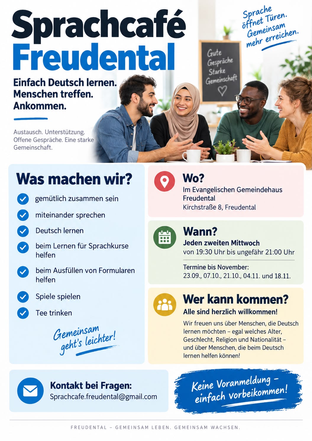 Sprachcafe Flyer