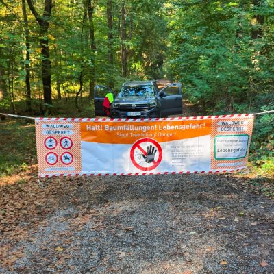 Forstarbeiten am Wolfsbergweg