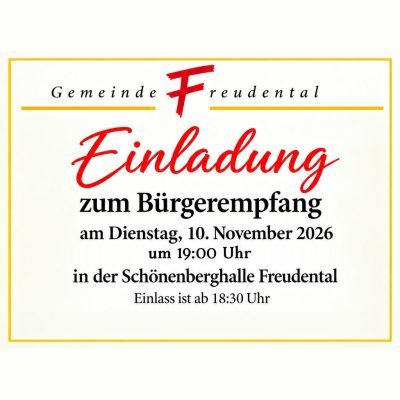 Einladung zum Bürgerempfang